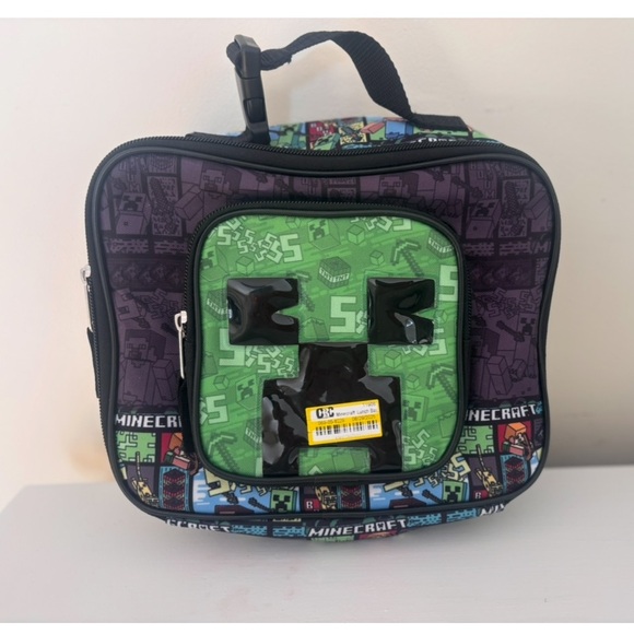Other - Minecraft Creeper Lunch Bag- New with Tags